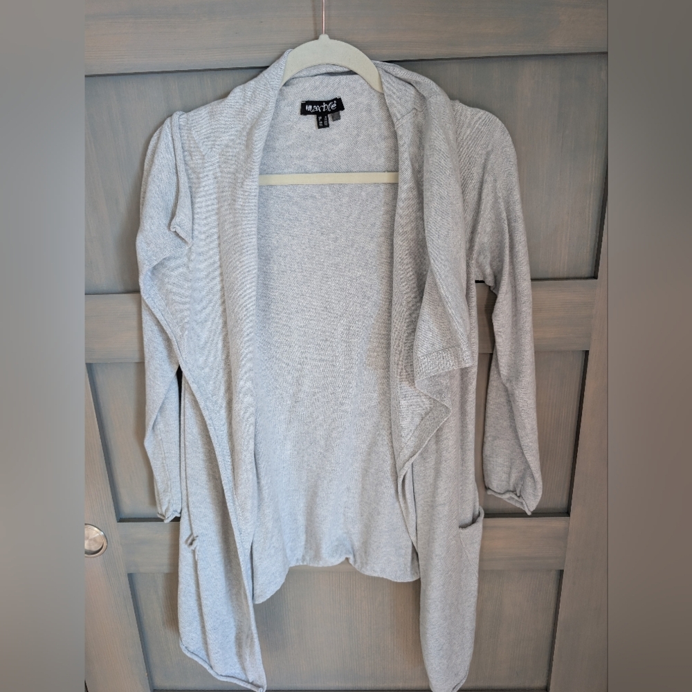 Women's Heather Grey Wrap Cardigan Size XS